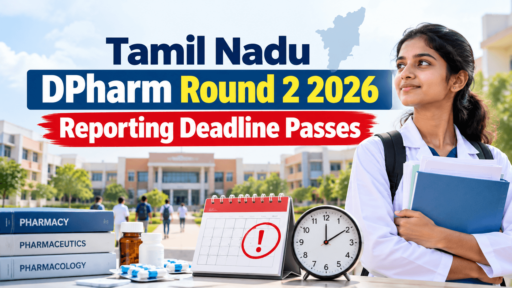 Tamil Nadu DPharm Round 2 Reporting Deadline Passes; Check Allotment Order