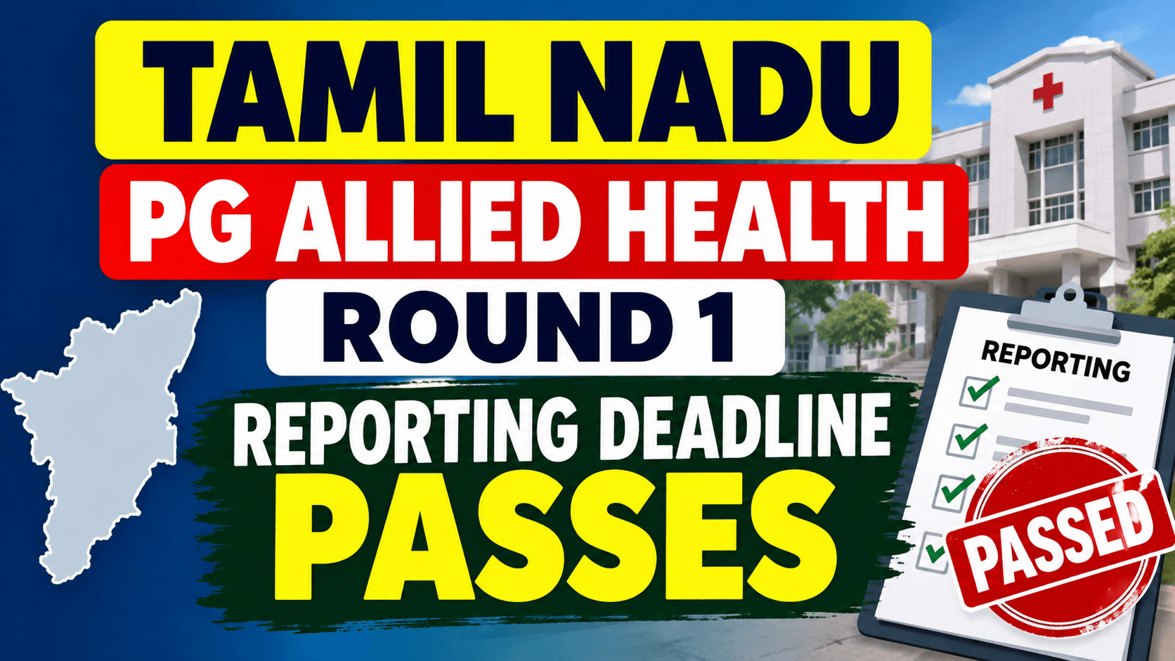 Tamil Nadu PG Allied Health Round 1 Deadline Over: What Allotted Candidates Should Check