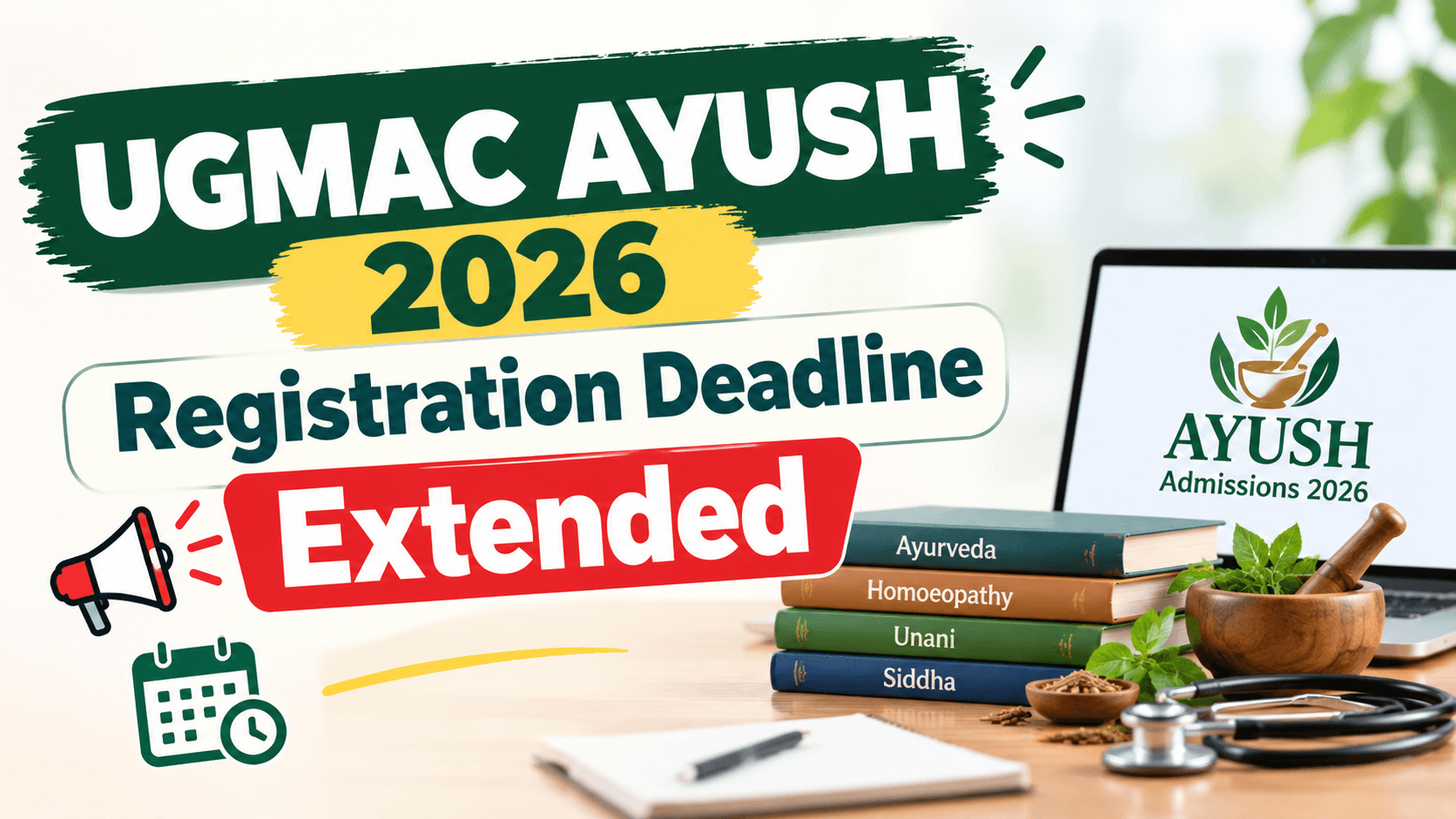 UGMAC AYUSH 2026 Registration Deadline Extended to September 28; Check Revised Dates