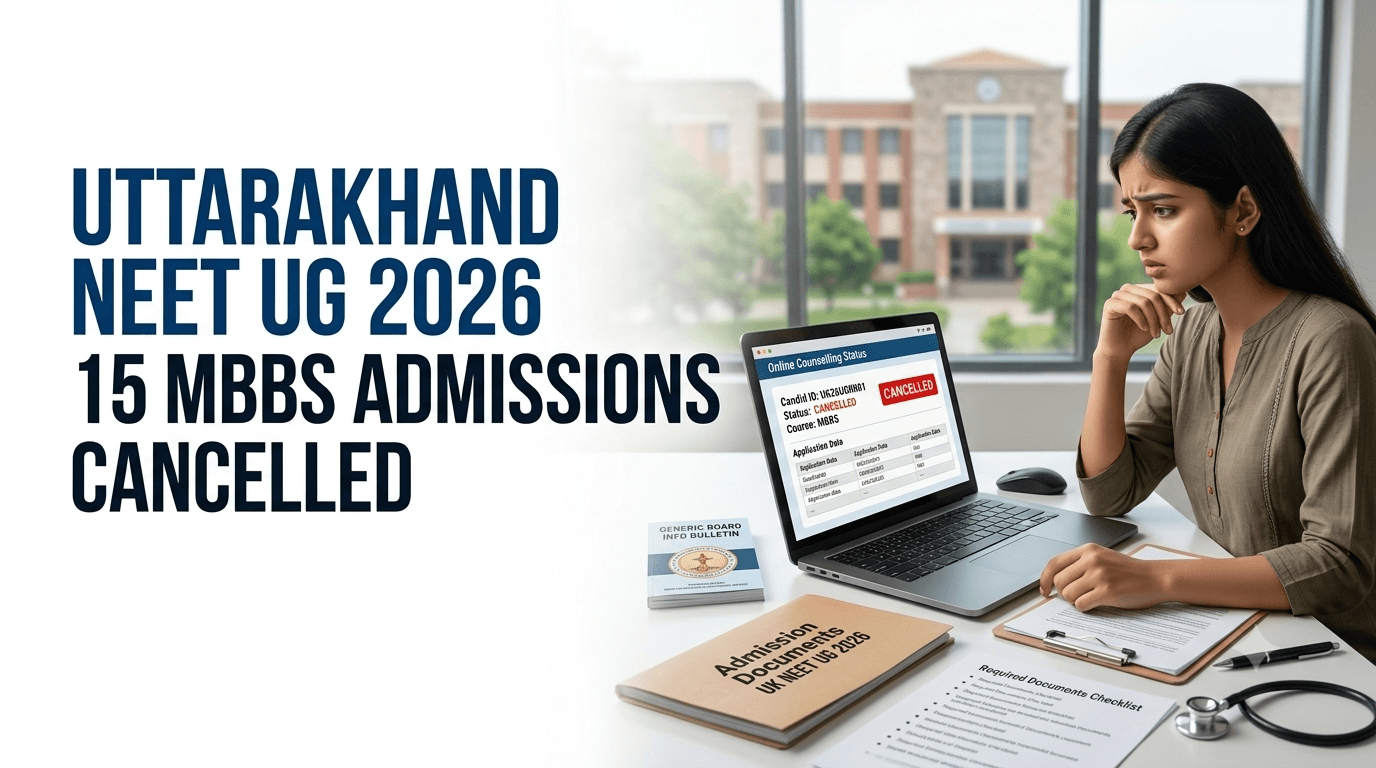 Uttarakhand NEET UG Counselling 2026: HNBUMU Cancels 15 MBBS Admissions After Certificate Verification
