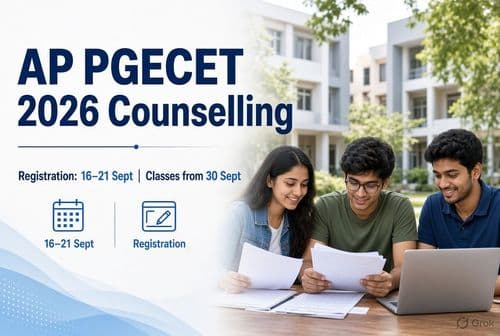 AP PGECET 2026 counselling registration and reporting schedule