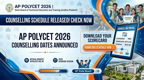 AP POLYCET 2026 Counselling Schedule Released; Registration Begins June 24, Seat Allotment on July 6