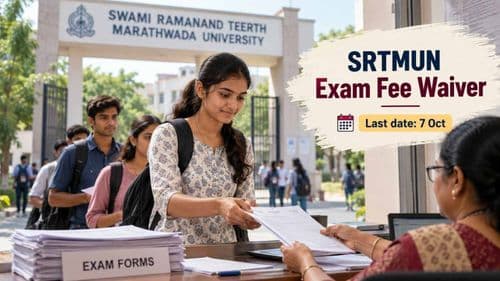 Students submitting exam forms at an SRTMUN-affiliated college for the Winter 2026 fee waiver