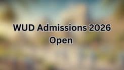 WUD Admissions 2026 Open  Apply Now for Design Programs
